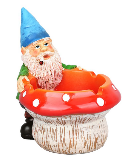 Smoking Gnome Mushroom Ashtray