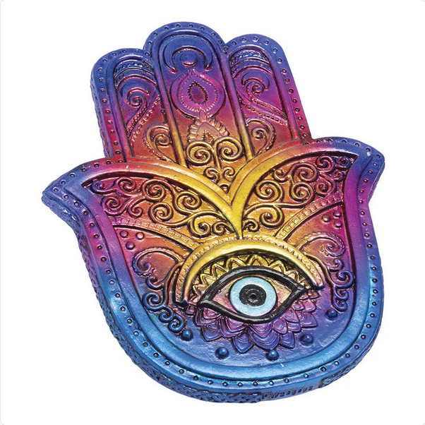 Sunrise Hamsa Flat Incense Burner