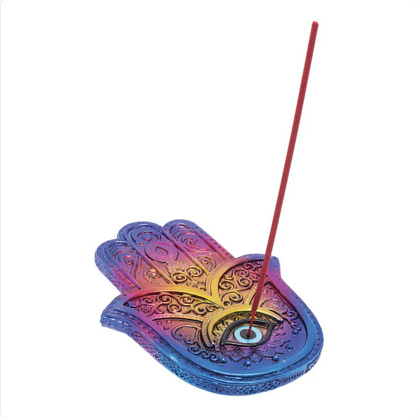 Sunrise Hamsa Flat Incense Burner