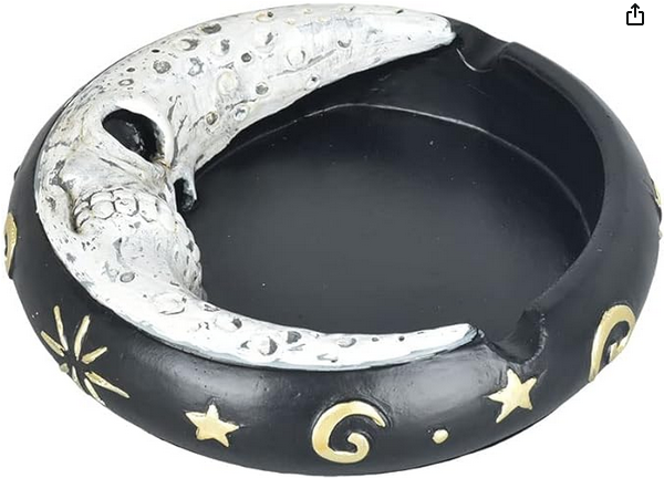 Scary Skull Moon Ashtray