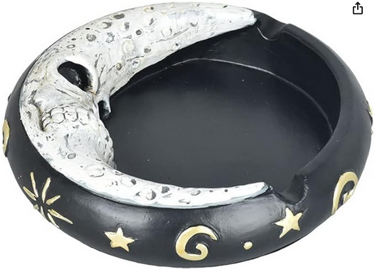 Scary Skull Moon Ashtray