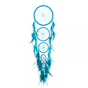Turquoise Spiderweb Hanging Dream Catcher