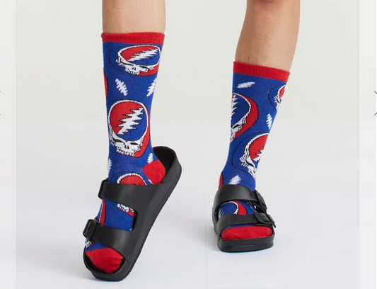 Grateful Dead Steal Your Face Pattern Socks