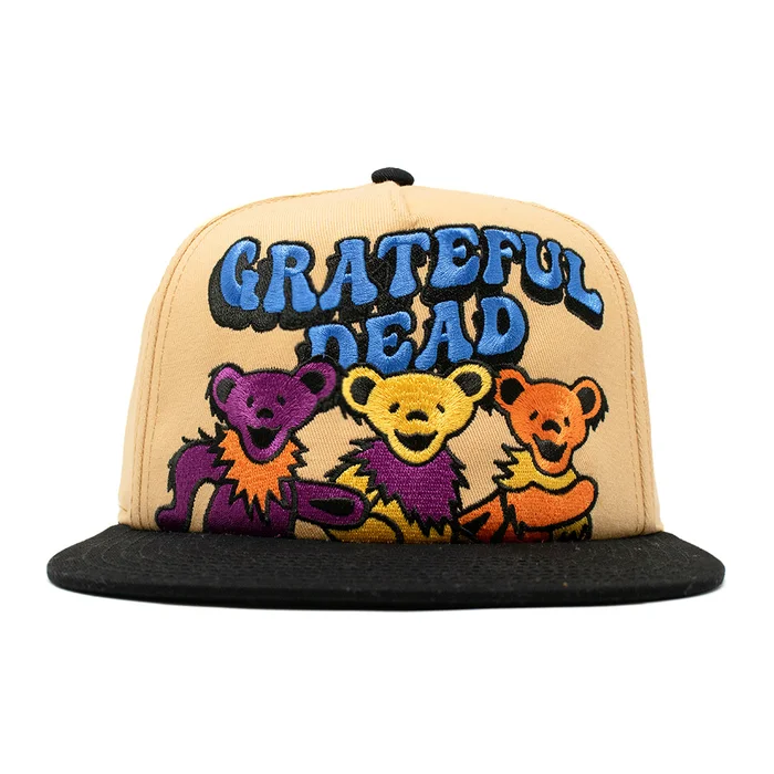 Grateful Dead 3 Walking Bears Snapback Hat
