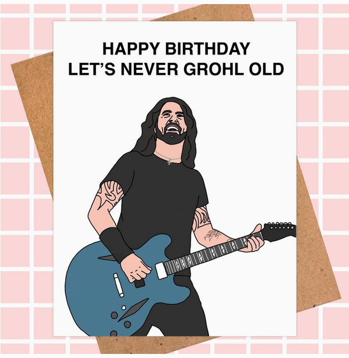 Dave Grohl Birthday Card
