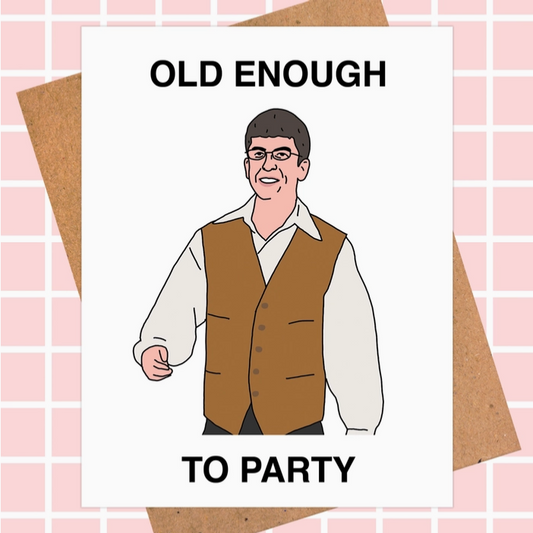 Superbad McLovin Old Enough Birthday Card