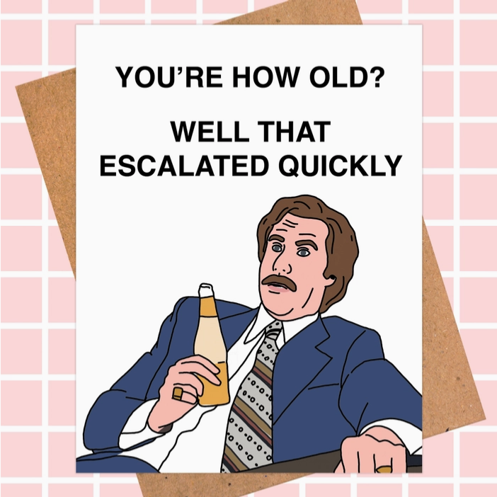Ron Burgundy: Anchorman Birthday Card