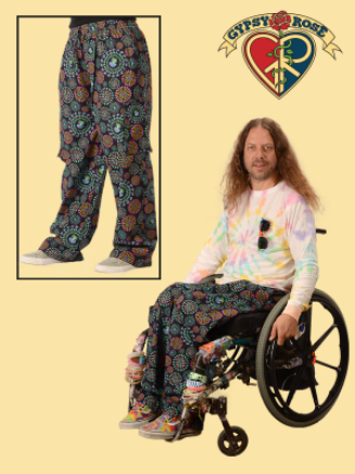 Unisex Cotton Mushroom Burst Print Cargo Pants