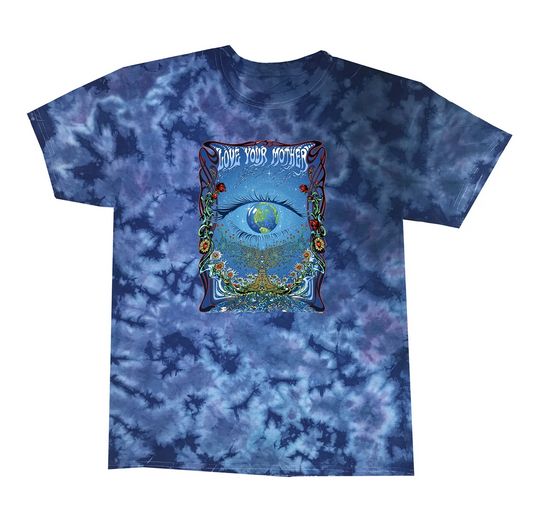 Men's Love Your Mother Earth Eye Tie-Dye T-Shirt