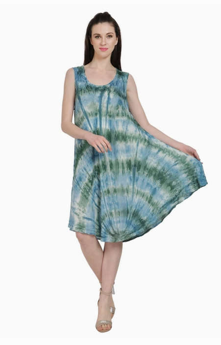 Women's Tie Dye Beach Umbrella Dress