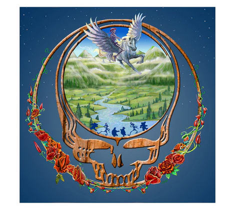 Grateful Dead Flying Horse Stealie Art Print