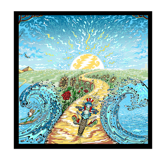 Grateful Dead Uncle Sam Biker Art Print