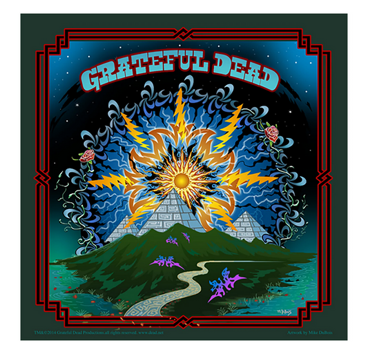 Grateful Dead Pyramids Lightning Art Print
