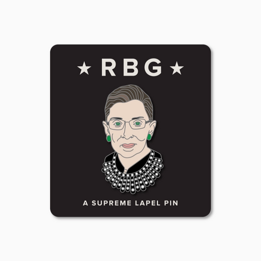 Ruth Bader Ginsberg Enamel Hat Pin