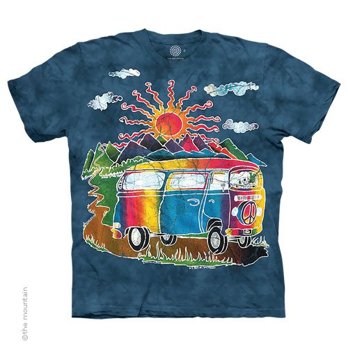 Men's Batik Tour Bus Tie Dye T-Shirt