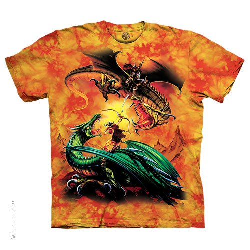 Men's The Duel Dragon Tie Dye T-Shirt
