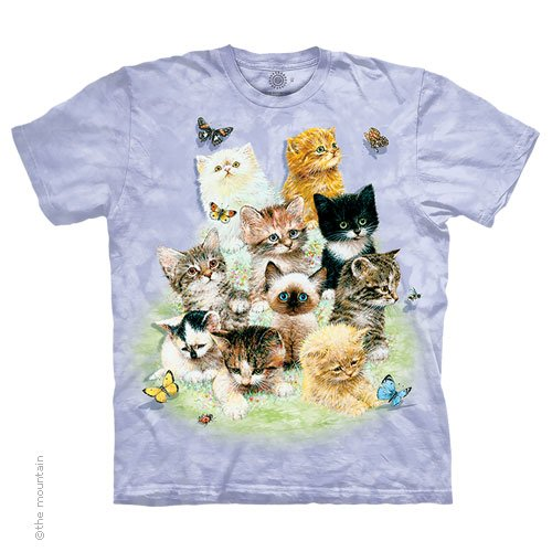 Men's 10 Kitties Tie-Dye T-Shirt