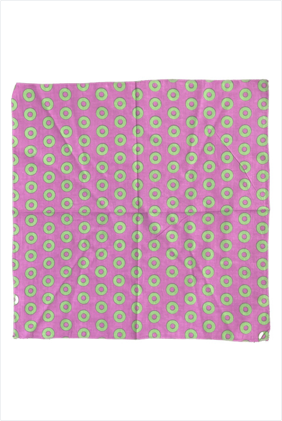 Phish Donut Purple & Green Bandana