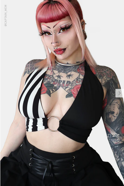 Women's Nightmare O-Ring Halter Top