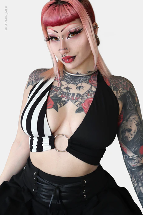 Women's Nightmare O-Ring Halter Top