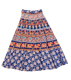 Women's India Print Paisley Wrap Skirt