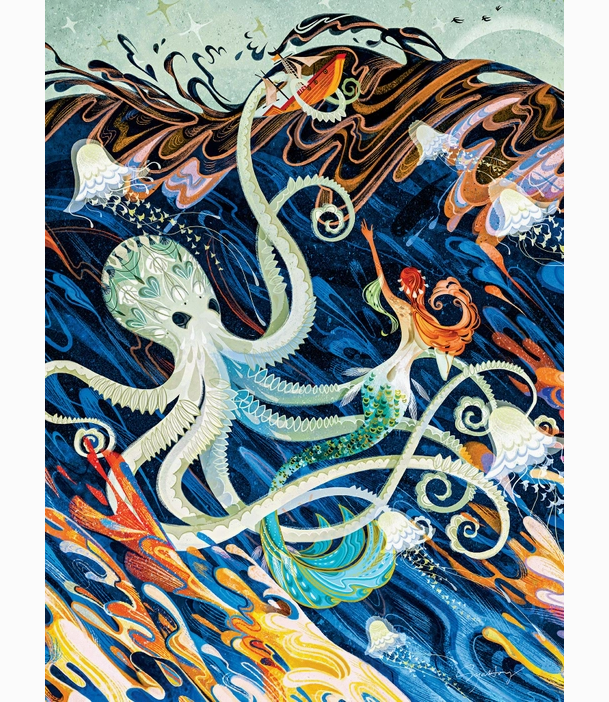 The Artist's Canvas: Little Mermaid Jigsaw Puzzle