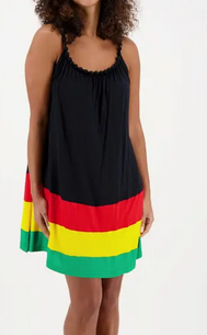 Women's Rasta A-Line Loose Fitting Mini Dress