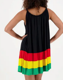 Women's Rasta A-Line Loose Fitting Mini Dress