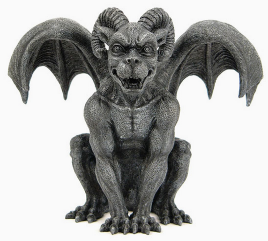Ram Horned Gargoyle Statue