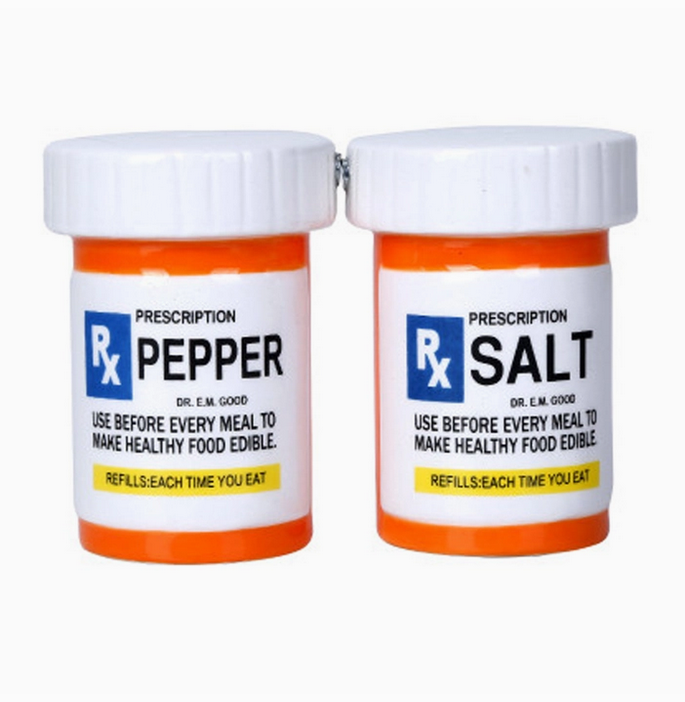 Rx Bottles Salt and Pepper Shaker Set