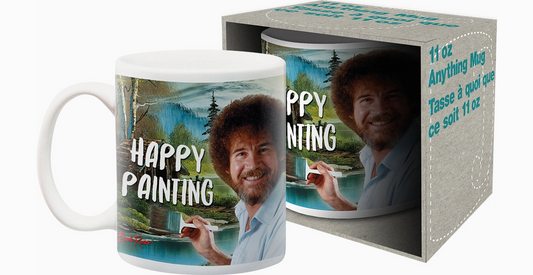 Bob Ross Happy Painting Ceramic Mug