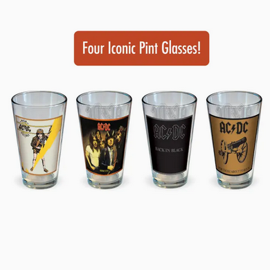 AC/DC Classic Covers Drinking Glass Set