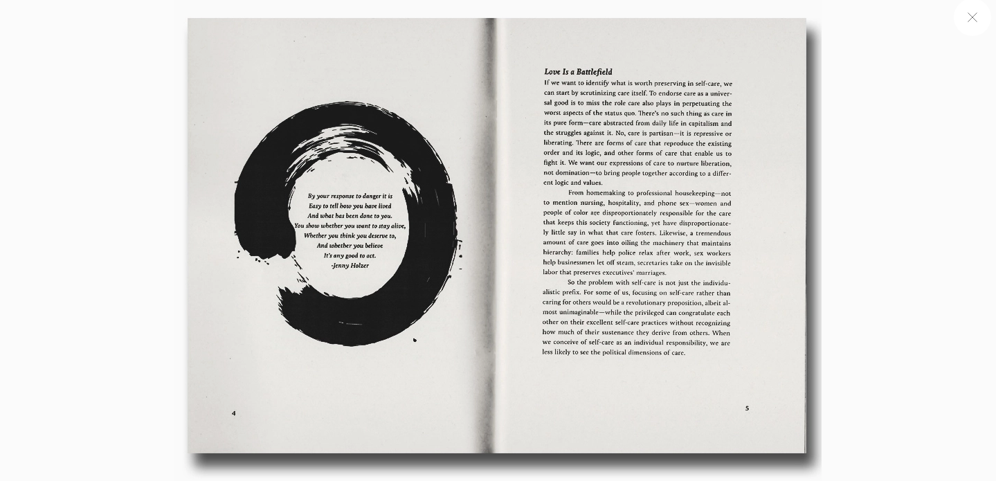 Self As Other: Reflections On Self-Care (Zine)