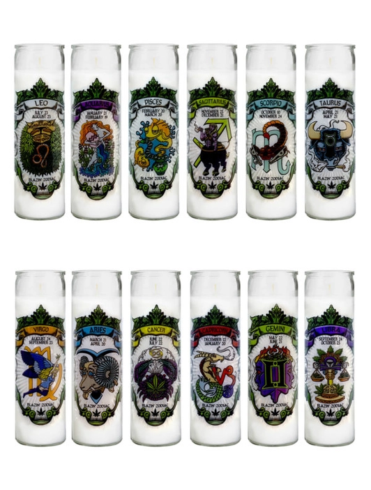 Blazin' Stoner Zodiac Candles