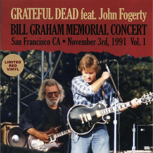 Grateful Dead John Fogerty Bill Graham Memorial Red Vinyl LP
