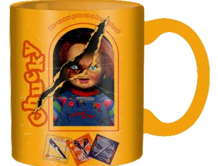 Chucky Ripped Package Ceramic Mug