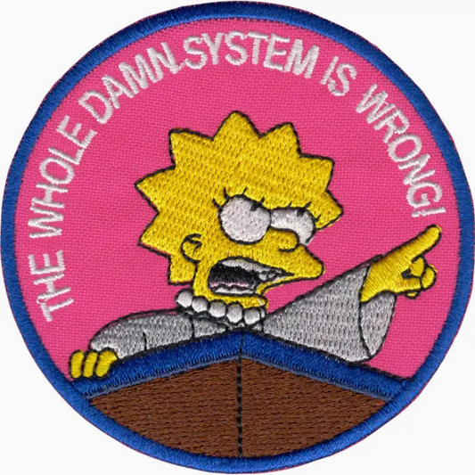 Simpsons "System Is Wrong!" Angry Lisa Patch