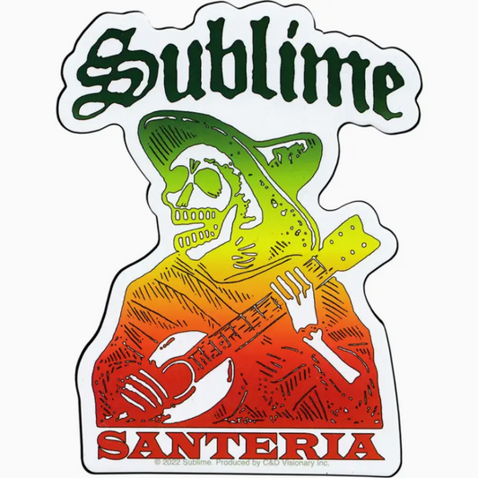 Sublime "Santeria" with Skeleton Playing Guitar Sticker