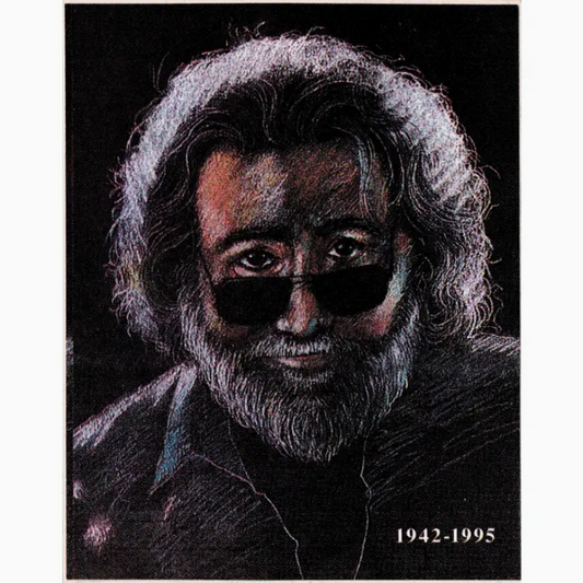Jerry Garcia "1942 - 1995" Drawing Sticker