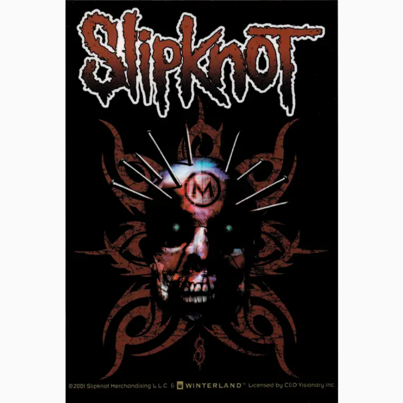 Slipknot Skull and Nails with Logo Sticker