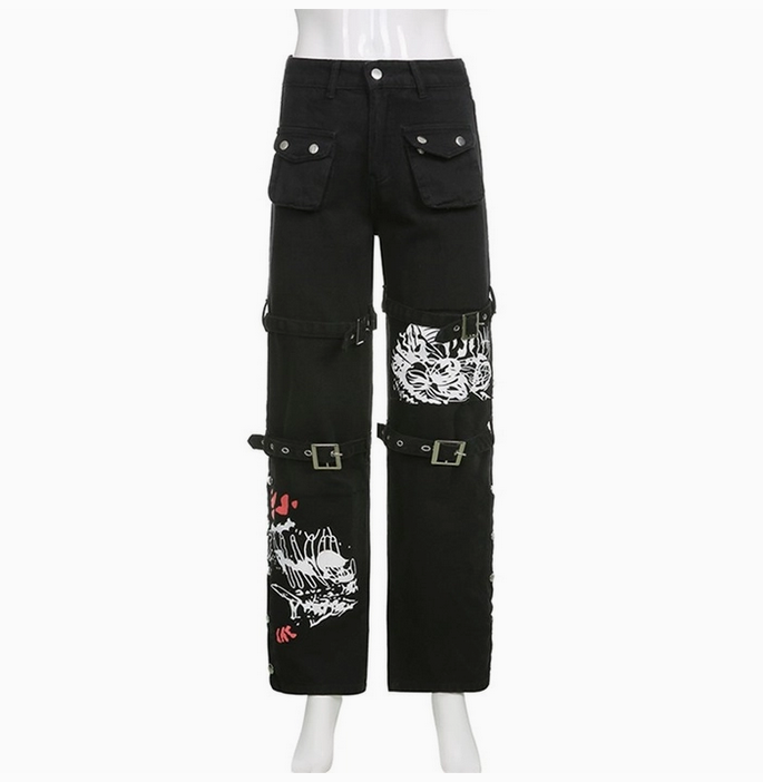 Women's Low Waist Bondage Jeans