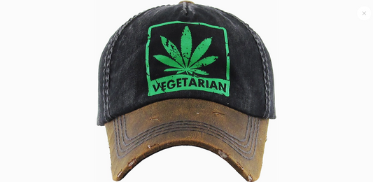 Vegeterian Vintage Ballcap