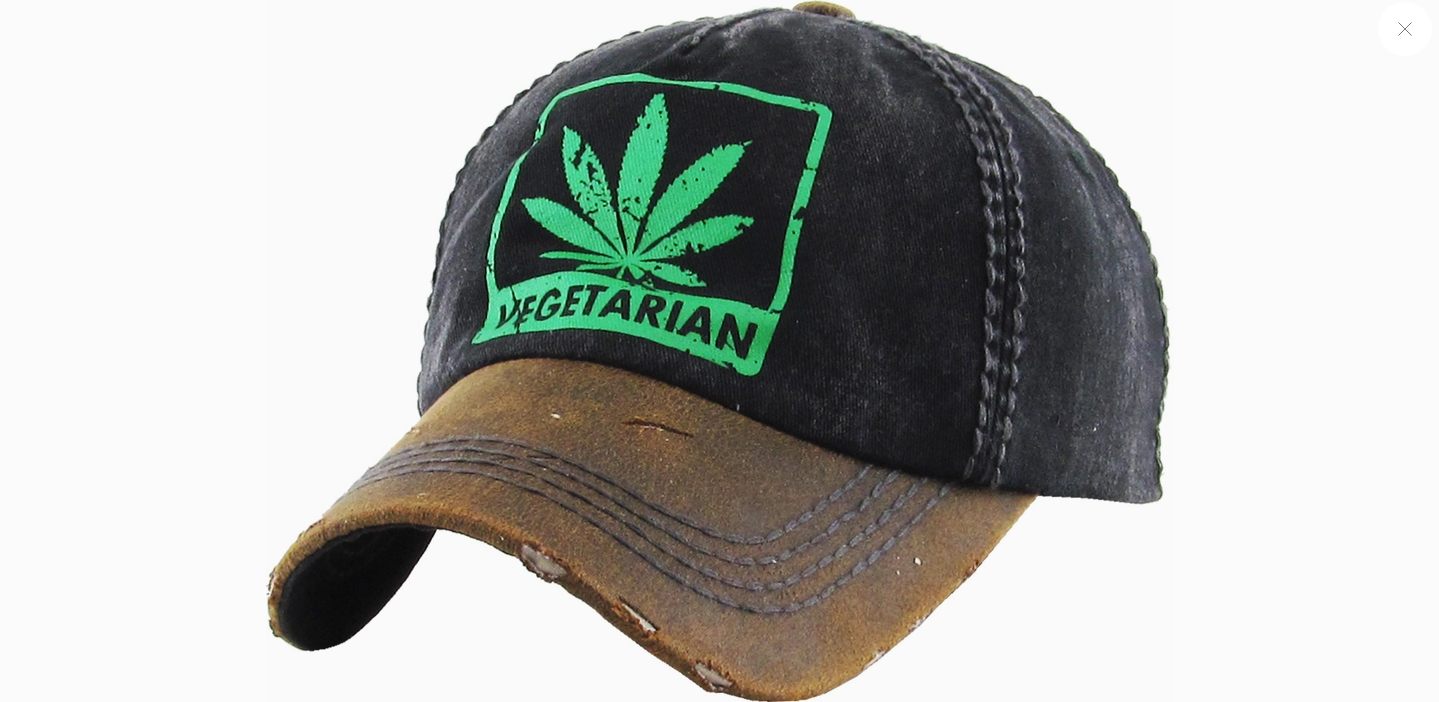 Vegeterian Vintage Ballcap