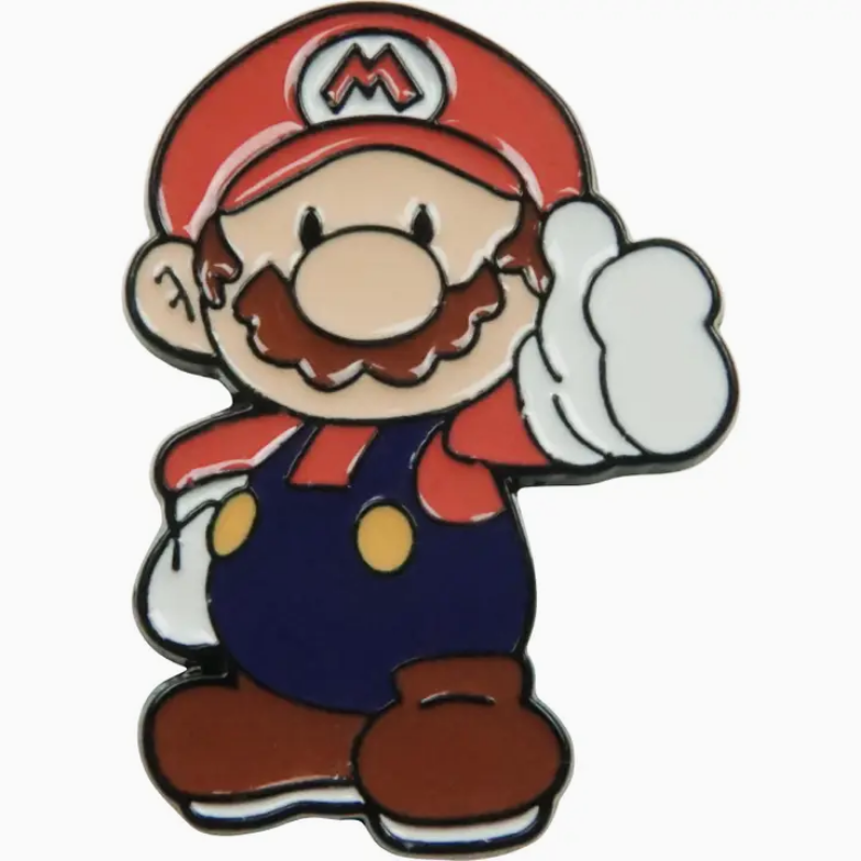 Super Mario Bros. Thumbs Up Mario Enamel Pin