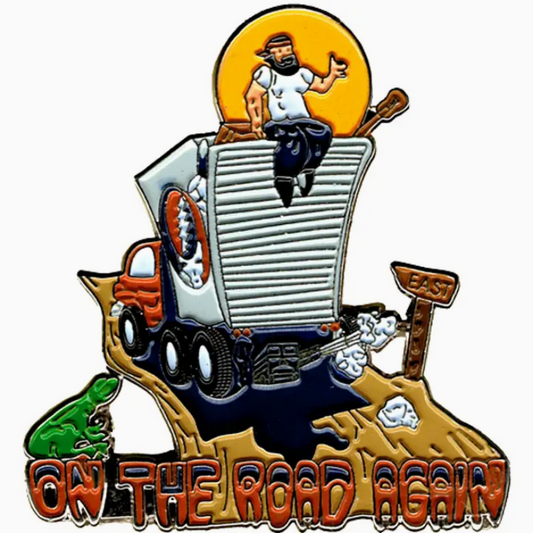 Grateful Dead Skeleton Trucker "On The Road" Hat Pin