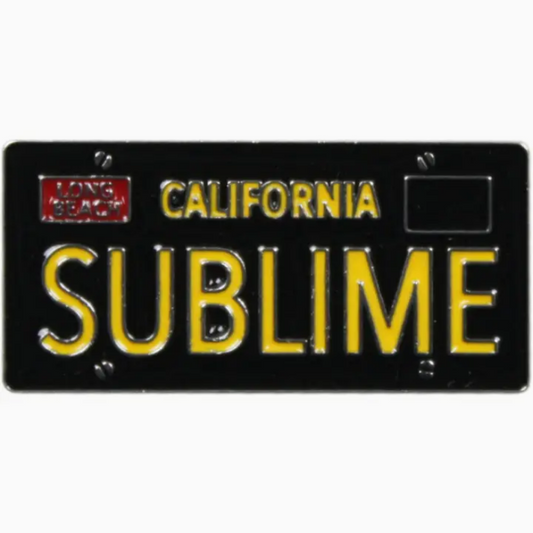 Sublime License Plate Enamel Pin