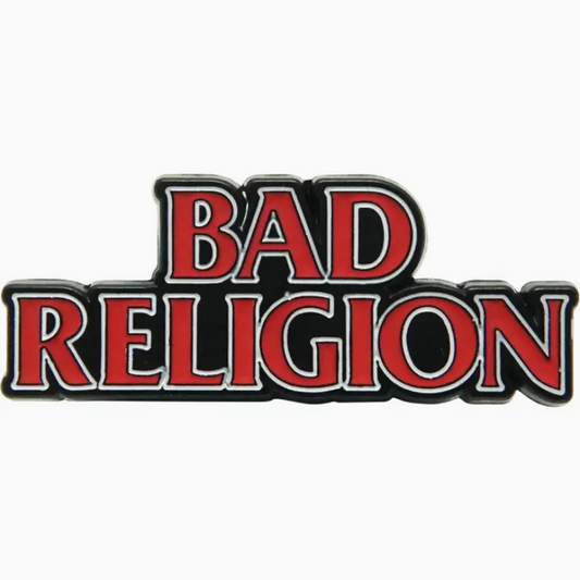 Bad Religion Classic Red and Black Logo Enamel Pin