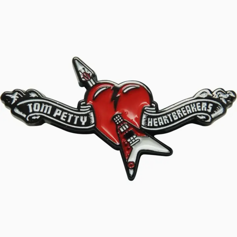 Tom Petty and the Heartbreakers Guitar Logo Enamel Pin