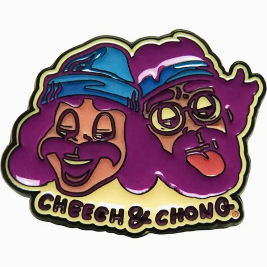 Cheech & Chong Cartoon Head Shots Enamel Pin