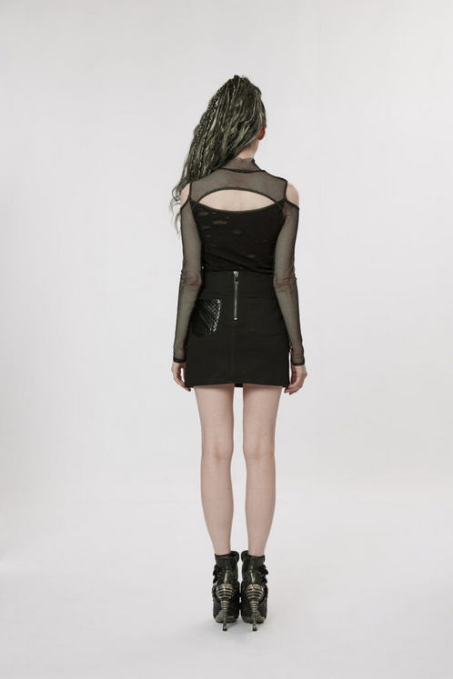 Women's Punk Mesh Top